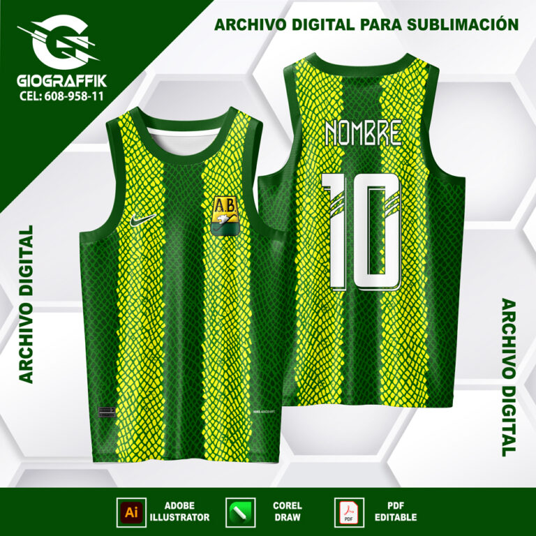 ATLETICO BUCARAMANGA GRUNGE GREEN YELLOW 2024-25 LOCAL