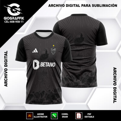 ATLETICO MINEIRO 2023-24 BLACK LINEAS