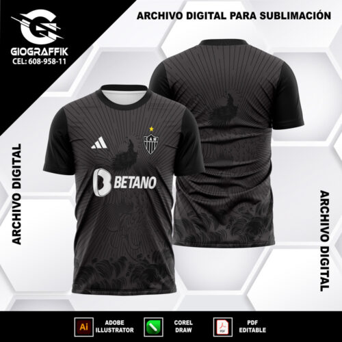 ATLETICO MINEIRO 2023-24 BLACK LINEAS