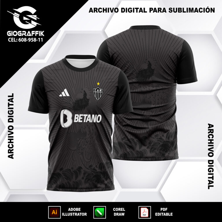 ATLETICO MINEIRO 2023-24 BLACK LINEAS