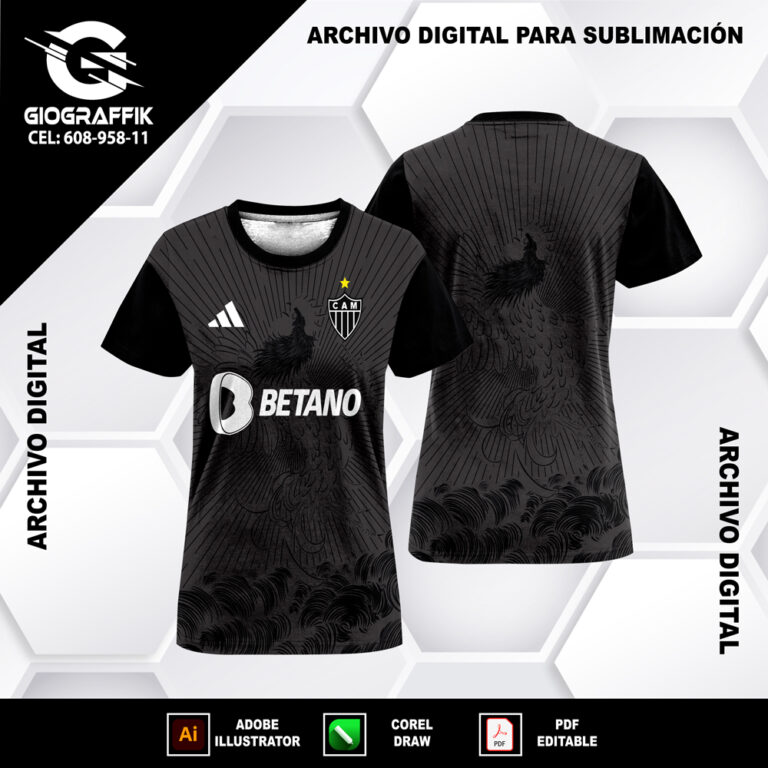 ATLETICO MINEIRO 2023-24 BLACK LINEAS
