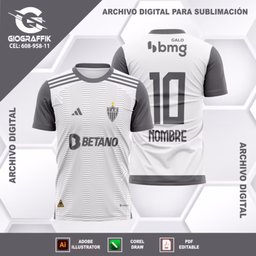 ATLETICO MINEIRO VISITA 2024-25 GEOMETRIC