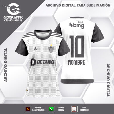 ATLETICO MINEIRO VISITA 2024-25 GEOMETRIC