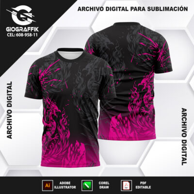 AVE FENIX MAGENTA GRUNGE PATTERNS