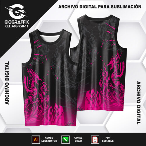 AVE FENIX MAGENTA GRUNGE PATTERNS