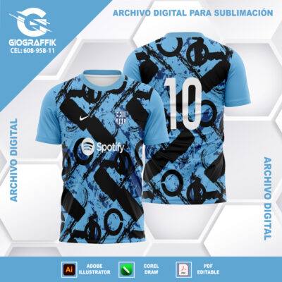 BARCCELONA CIAN BLACK GRUNGE 2024