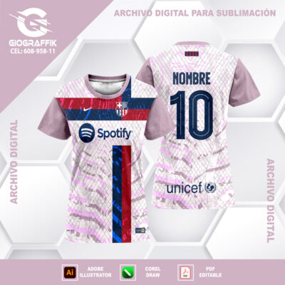 BARCELONA BRILLO ROSADO TRAMA BLUE