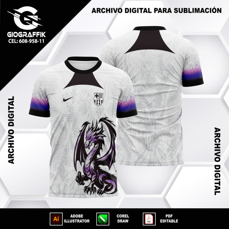 BARCELONA DEGRADE MORADO DRAGON PATTERNS