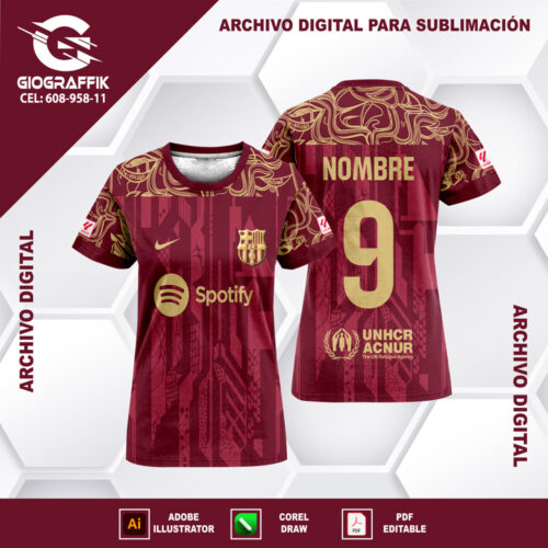 BARCELONA DORADO TELA GUINDO CREMA