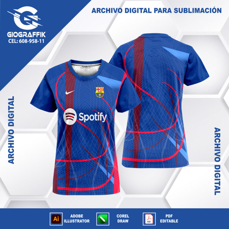 BARCELONA ENTRENAMIENTO BLUE TRAMA