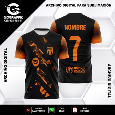 BARCELONA GEOMETRIC ORANGE GRUNGE