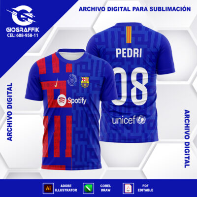 BARCELONA GEOMETRIC RECTANGLE BLUE