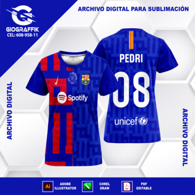 BARCELONA GEOMETRIC RECTANGLE BLUE