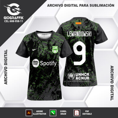 BARCELONA GREEN BLACK GRUNGE