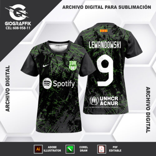 BARCELONA GREEN BLACK GRUNGE