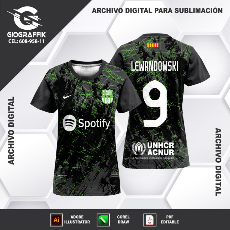 BARCELONA GREEN BLACK GRUNGE