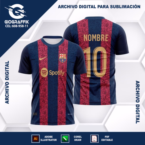BARCELONA LINEAS FLORAL PATTERNS BLUE