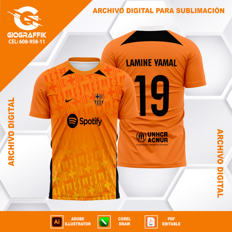 BARCELONA ORANGE PATTERN DEGRADE