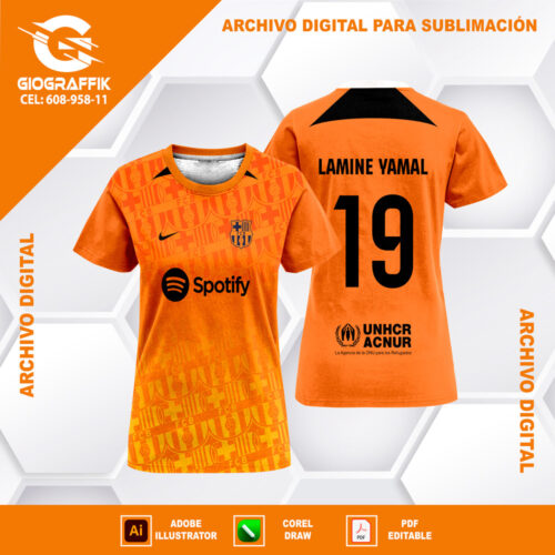 BARCELONA ORANGE PATTERN DEGRADE