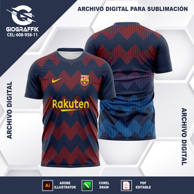 BARCELONA PATTERNS LINEAS DEGRADE RED BLUE