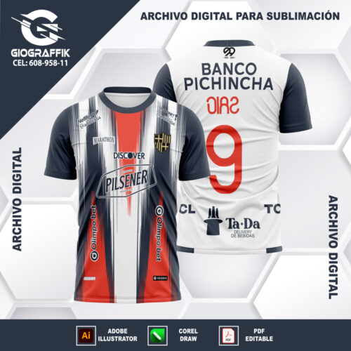 BARCELONA SC GRUNGE RED BLUE 2024