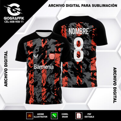 BAYER LEVERKUSEN BLACK GRUNGE