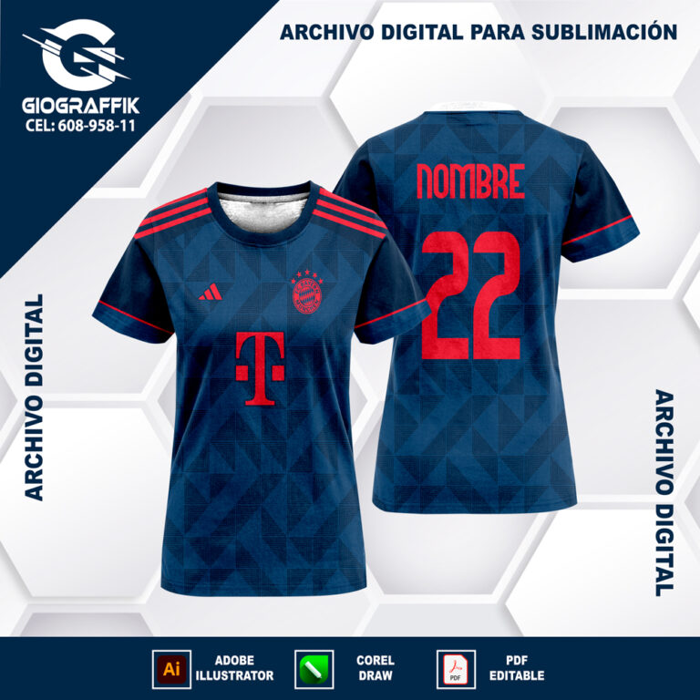 BAYER MUNICH BLUE GEOMETRIC