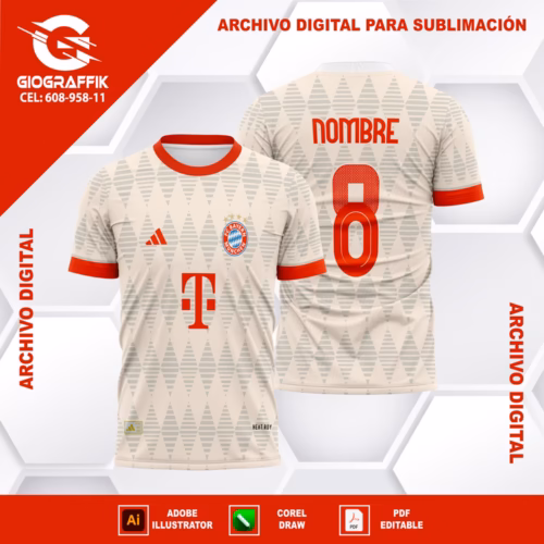 BAYER MUNICH CREMA GEOMETRIC 2024