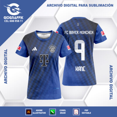 BAYER MUNICH GEOMETRIC BLUE DEGRADE