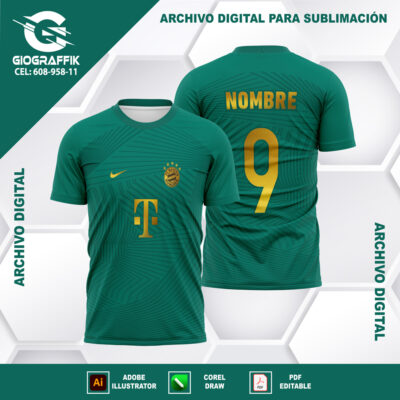 BAYER MUNICH GREEN GEOMETRIC