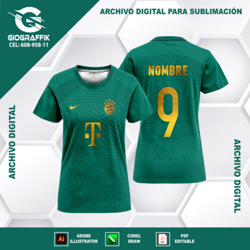 BAYER MUNICH GREEN GEOMETRIC