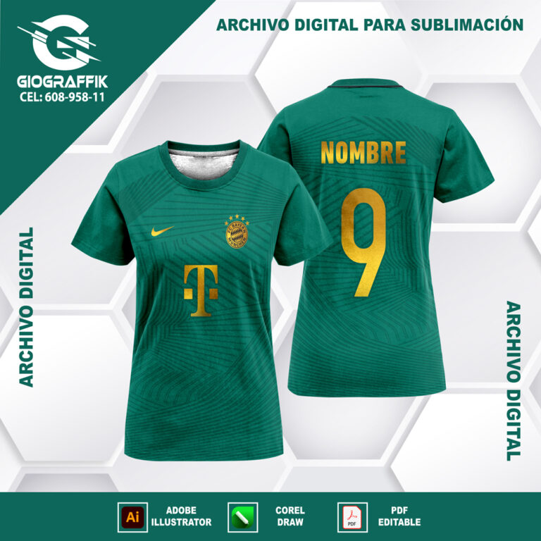 BAYER MUNICH GREEN GEOMETRIC