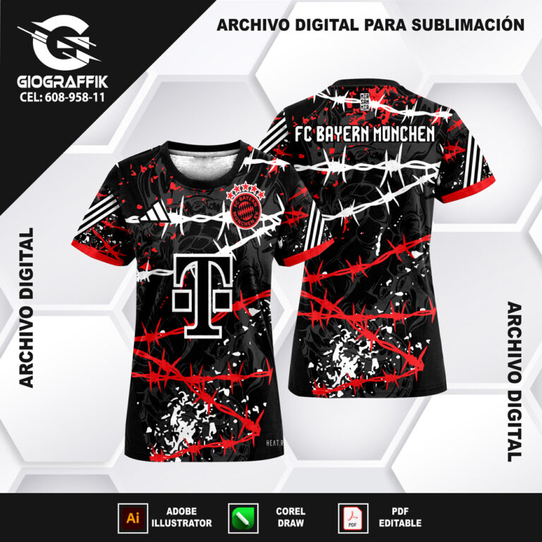 BAYER MUNICH GRUNGE PERSONALIZADO