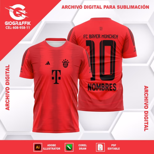 BAYER MUNICH HOME RED 2024-25