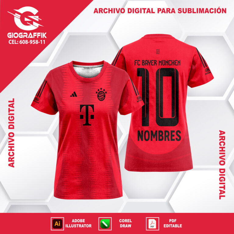 BAYER MUNICH HOME RED 2024-25