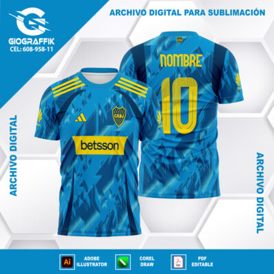 BOCA JUNIOR CELESTE GEOMETRIC FANTASY 2023