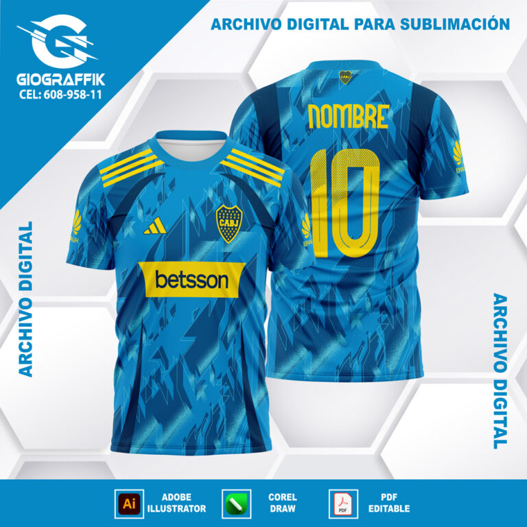 BOCA JUNIOR CELESTE GEOMETRIC FANTASY 2023