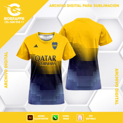 BOCA JUNIOR GEOMETRIC DEGRADE