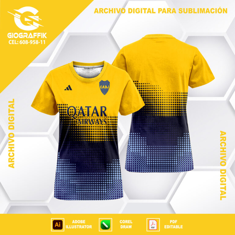 BOCA JUNIOR GEOMETRIC DEGRADE