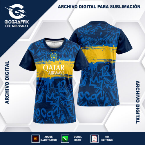 BOCA JUNIOR GRAFFITI PERSONALIZADO