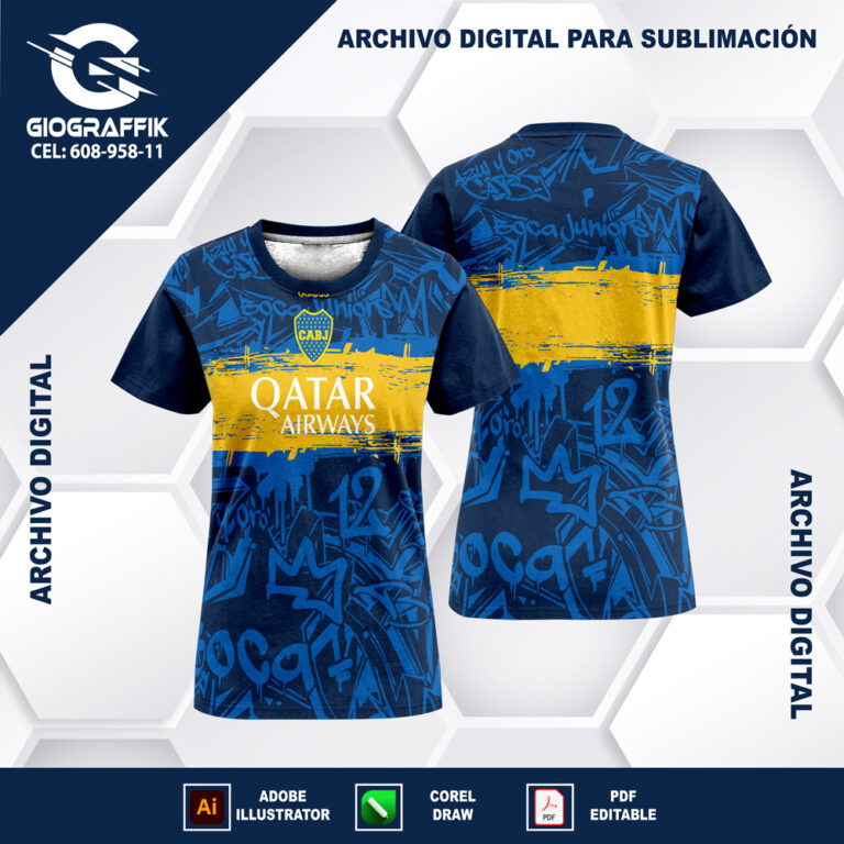 BOCA JUNIOR GRAFFITI PERSONALIZADO