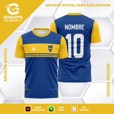 BOCA JUNIOR HOME PATTERN 2024-25