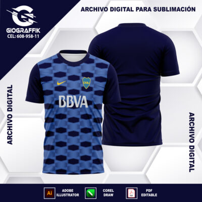 BOCA JUNIOR PATTERN ENTRENAMIENTO 2021