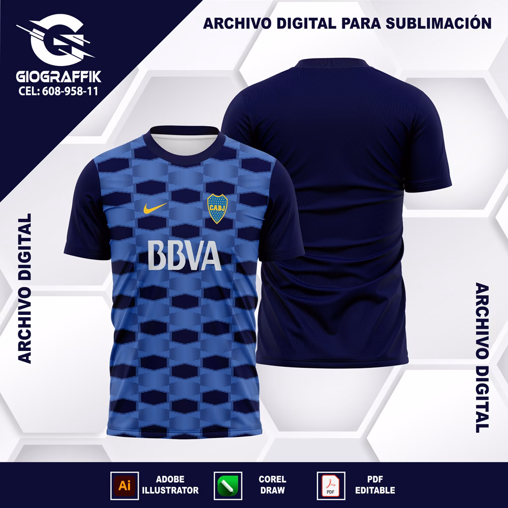 BOCA JUNIOR PATTERN ENTRENAMIENTO 2021