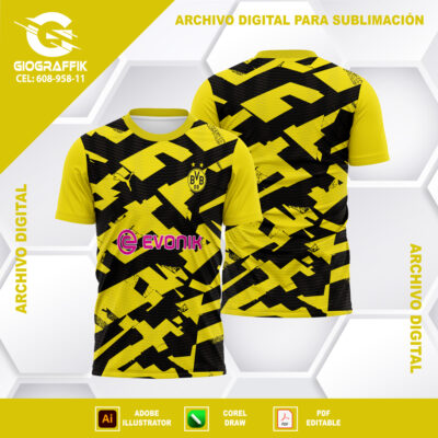 BORUSSIA DORTMUND GEOMETRIC PATTERN 2022