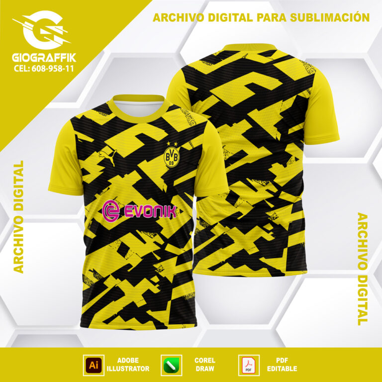 BORUSSIA DORTMUND GEOMETRIC PATTERN 2022