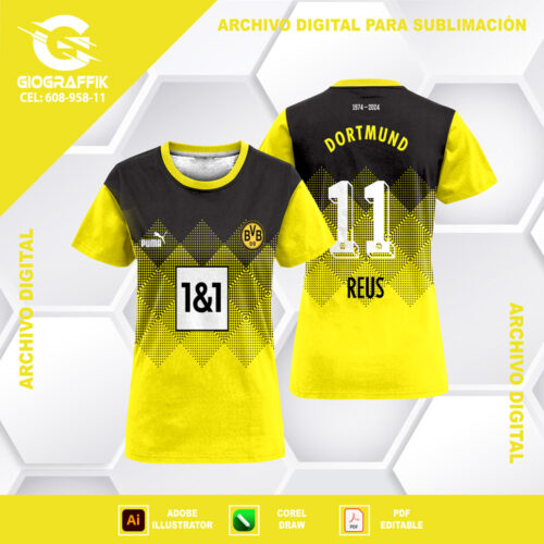 BORUSSIA DORTMUND GEOMETRIC TRIANGLE BLACK