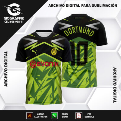 BORUSSIA DORTMUND GREEN DEGRADE TRAMA