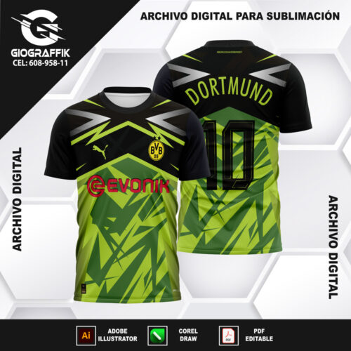 BORUSSIA DORTMUND GREEN DEGRADE TRAMA