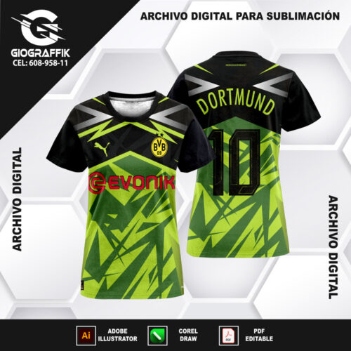 BORUSSIA DORTMUND GREEN DEGRADE TRAMA